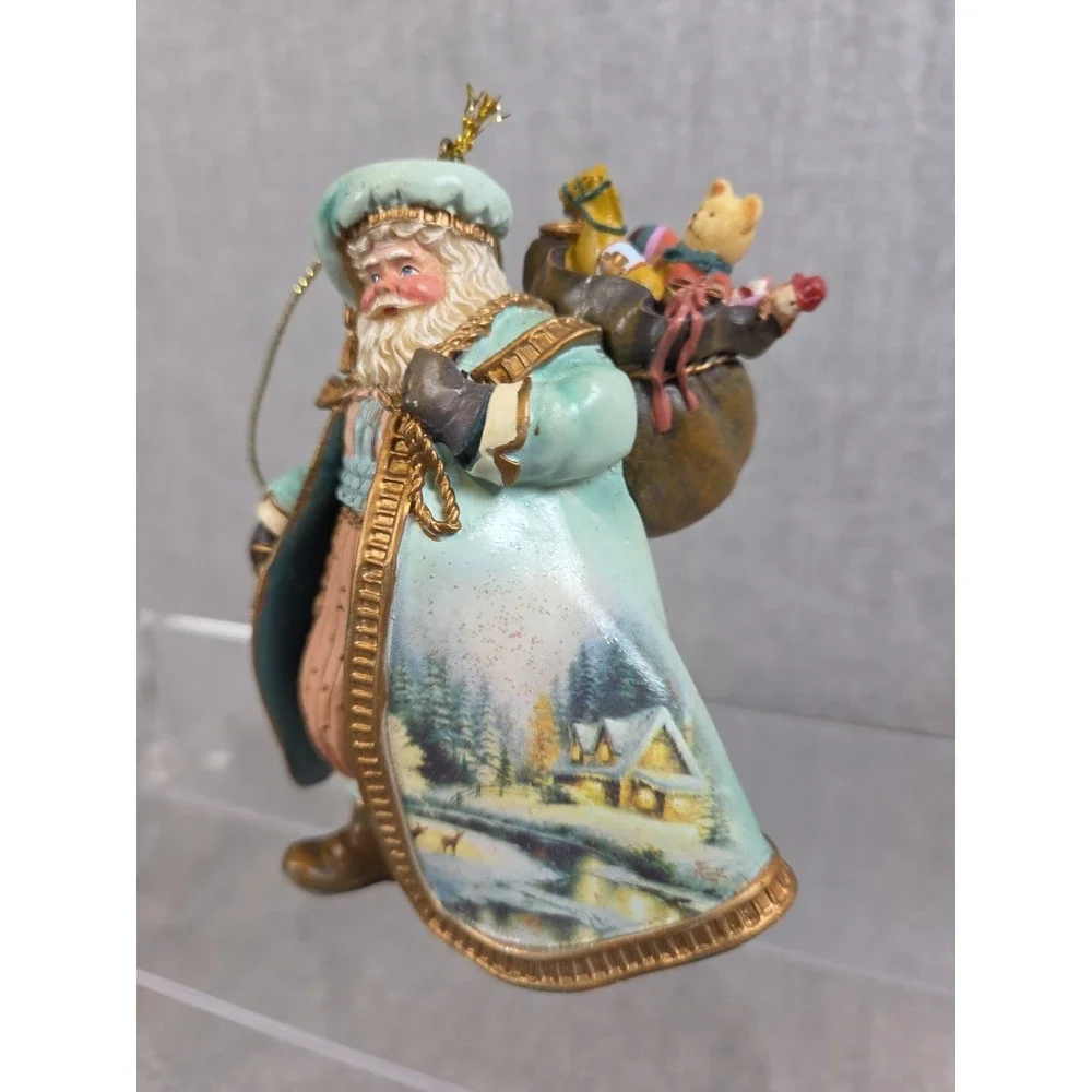 Thomas Kinkade Old‎ World Santa Heirloom Ashton Drake 2003 Woodland Christmas